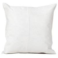 Cowhide Pillow- White