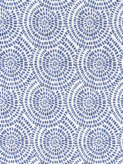 Fabric Swatch - Spiral Cobalt
