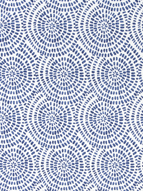 Fabric Swatch - Spiral Cobalt