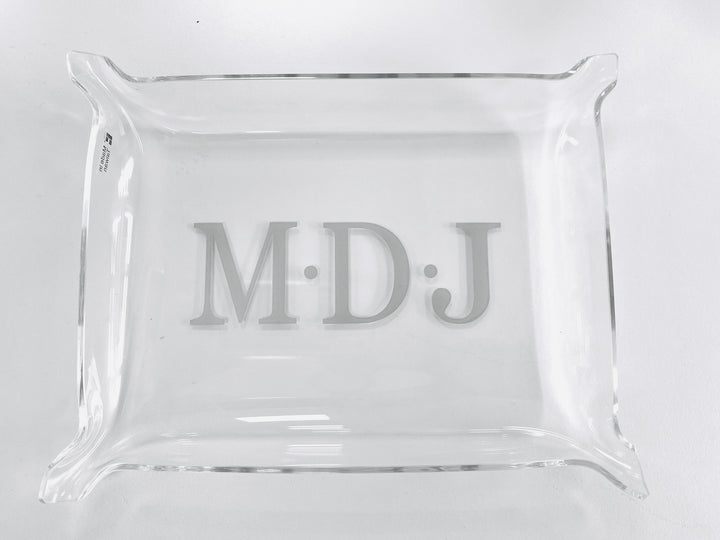 Acrylic Jewelry Tray with Free Monogram