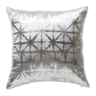 Kora Silver Velvet Pillow