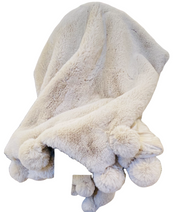 Pomchilla Throw in Fawn
