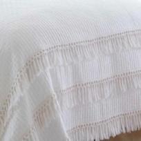 Cassie Quilt Set - White (Twin)
