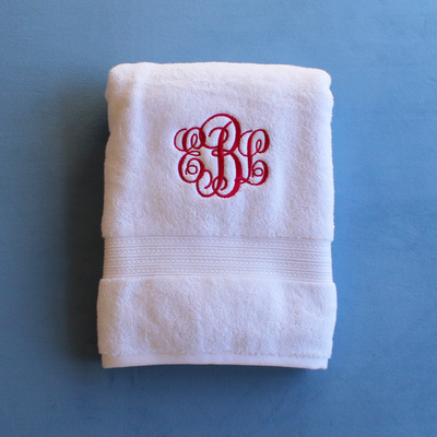 Simple Cotton Bath Towel - White