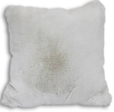Chinchilla Fur Pillow - Silver