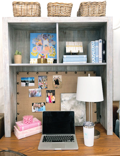Desk Hutch For Your Dorm Room- Dorm Decor
