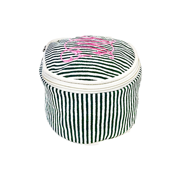 Stripes Circle Case - Green