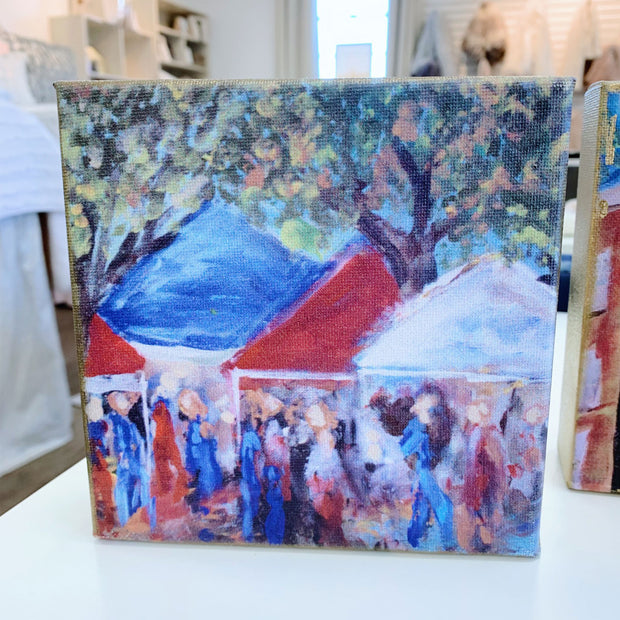 Ole Miss Painting by Shannon Harris Art- 6" x 6"