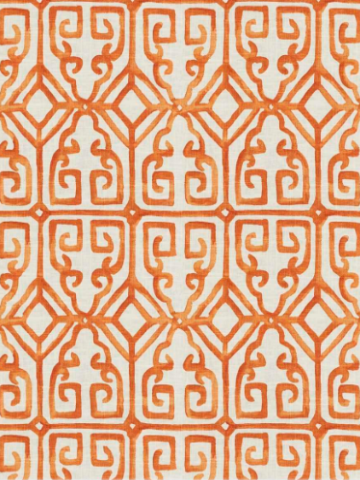 Fabric Swatch - Trellis Orange