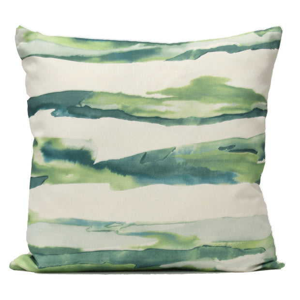Watercolor Pillow Green - 22"